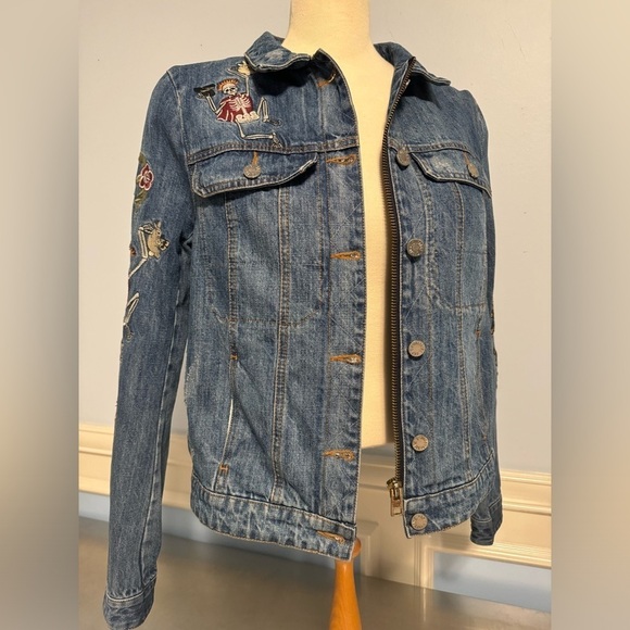 Zadig & Voltaire Jackets & Blazers - Zadig & Voltaire - RARE Kioky Tattoo embroidered denim jean jacket